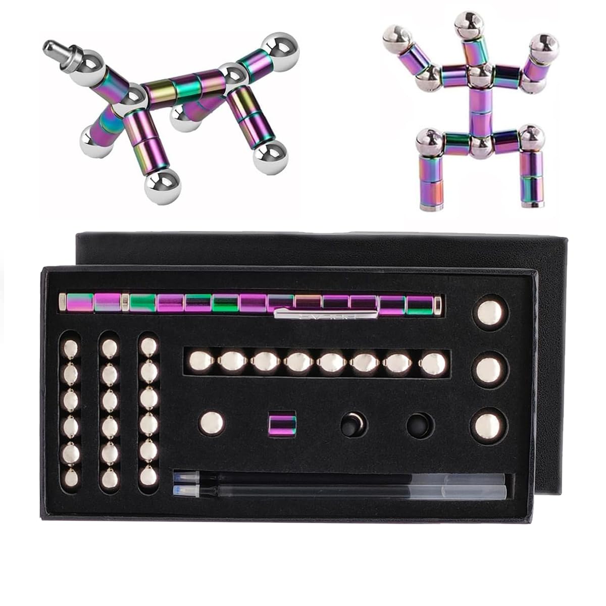 Magnetic Fidget Pen Gifts - Deformable Writing Pen for Teens & Adults, Big Colour