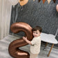 Dark Brown 2 Balloon, Coffee Brown Number Balloons 40 Inch, Chocolate Brown 2Nd Balloon Number Birthday Decorations, Brown Secon