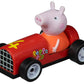 Carrera First Peppa Pig - Kids Granprix Slot Car Race Track With Spinners - Includes Peppa Pig And George Cars - Battery-Powered Beginner Racing Set For Kids Ages 3 Years And Up