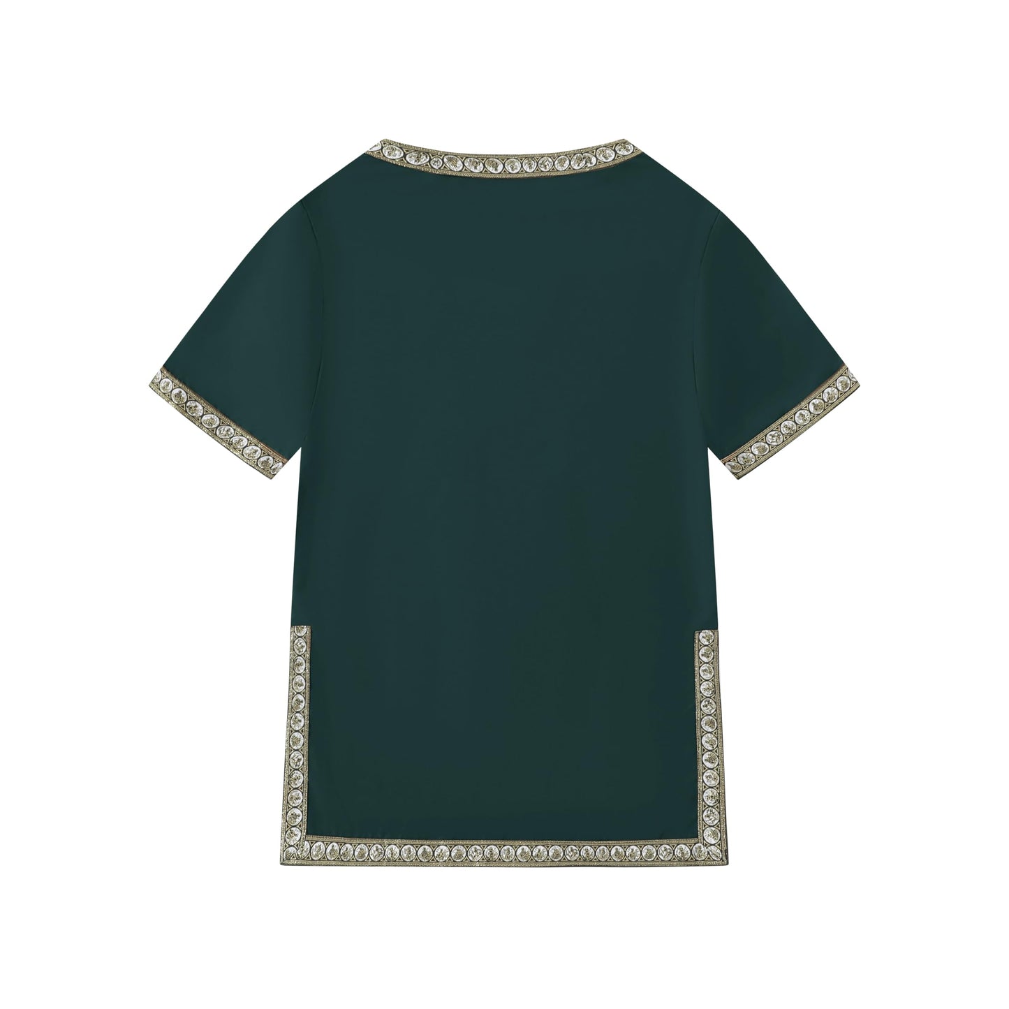 Emitory Boys Medieval Knight Costume Kids Tunic Renaissance V Neck Shirt Viking Vintage Warrior Halloween Tops