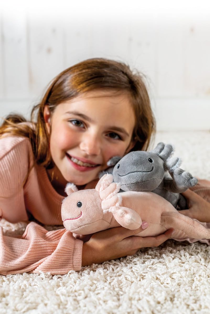 Mary Meyer Axolotl Stuffed Animal Soft Toy, 12-Inches, Blush Pink Izzy