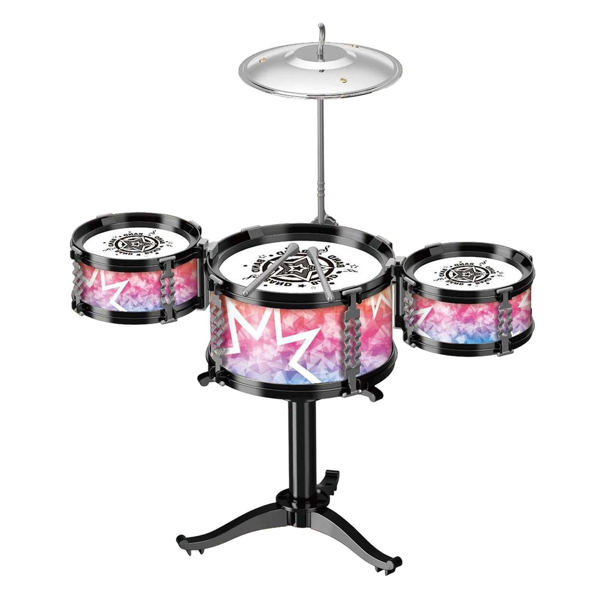Elbme Beginners Kids Drum Set Musical Instrument Music Toy For Kids ChildrenS Day 3 Tom