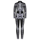 Remimi Kids Girls Halloween Skeleton Bodysuit Party Scary Cosplay Boys 3D Print Bone Skull Bodysuit Outfit Diamond L