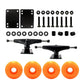 Loom Tree Skateboard Package 5inch Trucks with 52mm Wheels + Components Orange Wheels