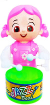 Beany Baby Girls Drummer Toys With Dancing Action For Kids Toys Key-Operated Girl Infant Toddler Baby Gift (Pink Baby-01)