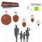 Partywoo Dark Brown Balloons, 127 Pcs Boho Brown Balloons Different Sizes Pack Of 36 Inch 18 Inch 12 Inch 10 Inch 5 Inch Chocolate Brown Balloons For Party Decorations, Brown-Chocolate Brown-F08