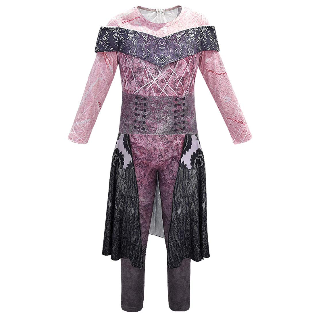 Mssmile Kid Girls Superhero Halloween Costumes Girls Bodysuit Halloween Costume Party Cosplay Outfit(130Cm(7-8T),Audrey)