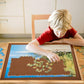 hehimhis Puzzle Table with Cover, 1500Pcs, 26x35 inch, Wood, 6 Removable Drawers, Model HHH0001