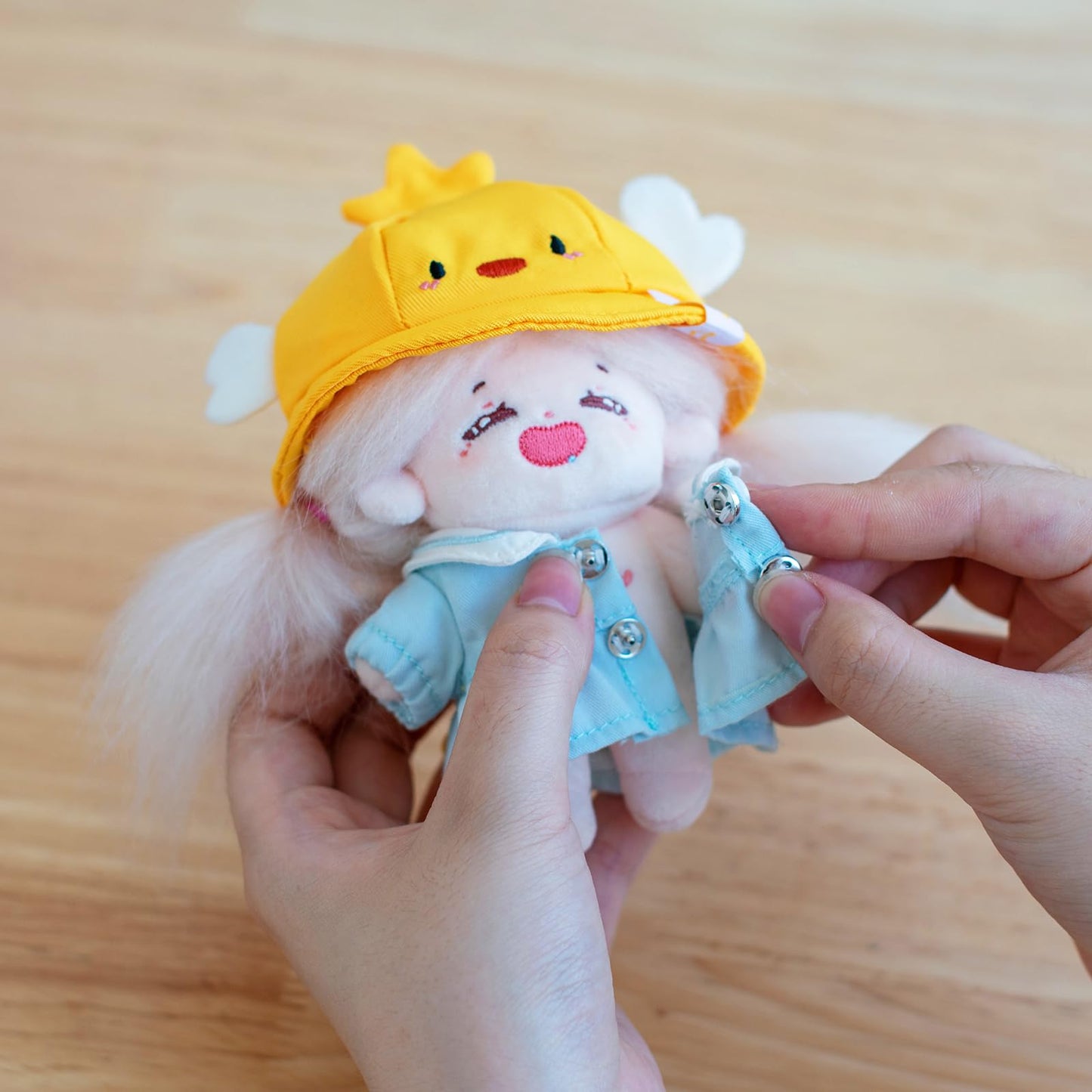 Calembou Doll Clothes, 4 Inches Cute Macaron Animal Series Doll Clothes Suit For 10Cm Plush Doll, Kawaii Doll Accessories Toys G