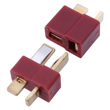 Hobbypark 10 Pairs T-Plug Connectors Male & Female Deans Style w/Shrink Tubing for RC LiPo Battery Pack ESC Electric Engine Moto