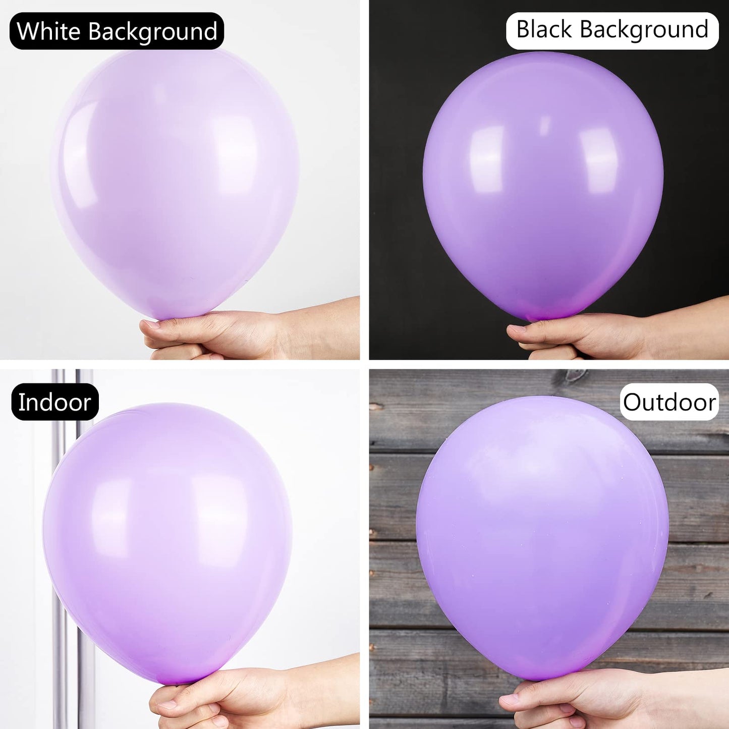 Partywoo Pastel Purple Balloons, 50 Pcs 12 Inch Pale Lavender Balloons, Lilac Balloons For Balloon Garland Balloon Arch As Party Decorations, Wedding Decorations, Baby Shower Decorations, Purple-Q10