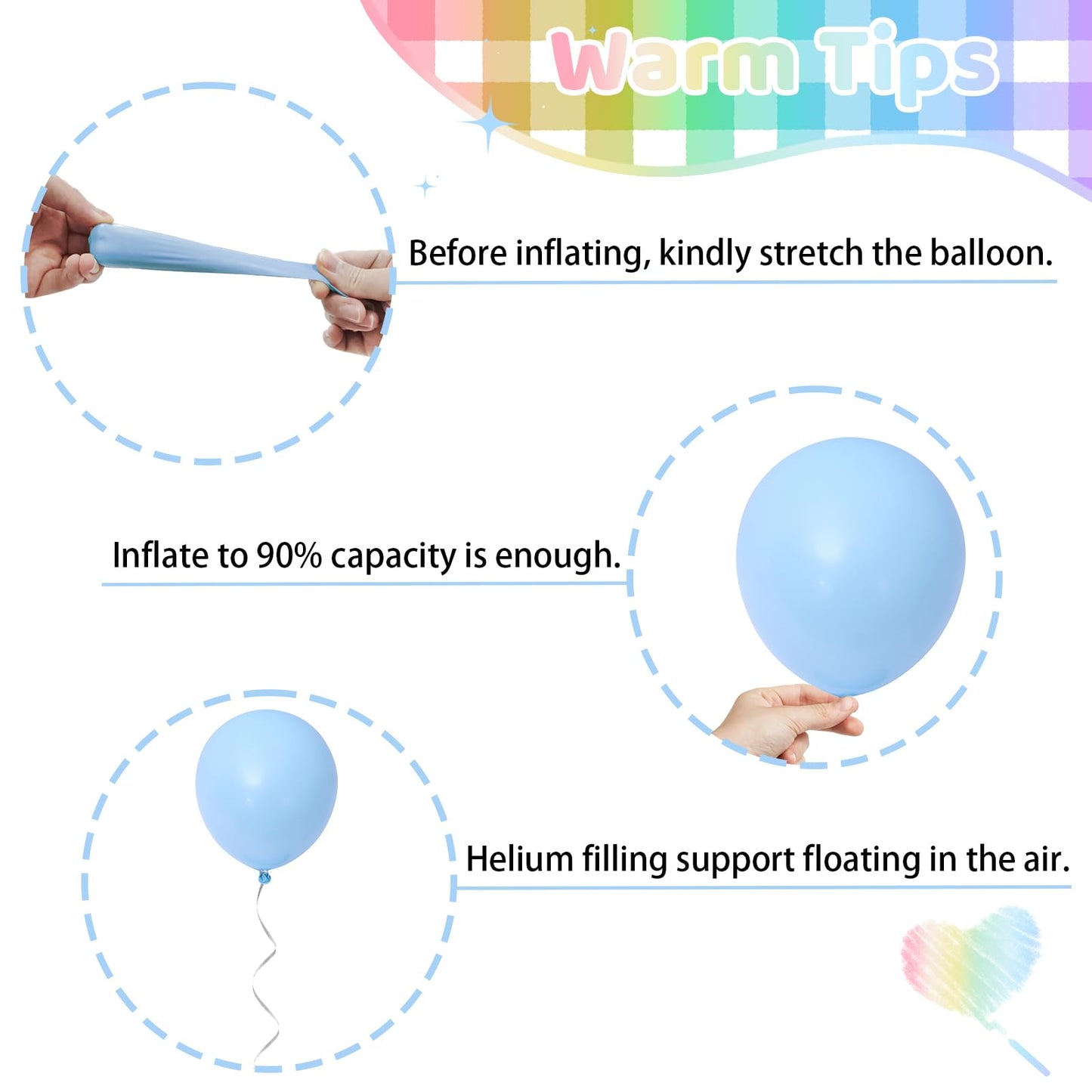 Funhot Pastel Balloons, 60 Pcs Pastel Latex Balloon, 12 Inch Macaron Red Pink Blue Purple Green Yellow Orange Balloon Colorful C
