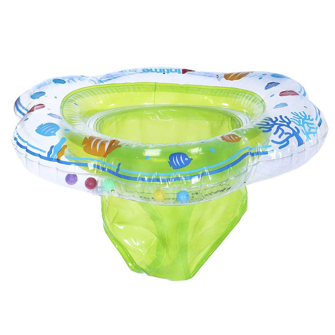 Baby Swimming Float Ring Baby Inflatable Pool Floatie Baby Water Float Infant Swim Pool Rings for Toddler Kid Age 6-48 Months  Bathtub Toys Pool Accessories for Kids Toddlers.(Green)-New