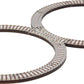 Wooden Train Track - Curved Crossover - Made in USA