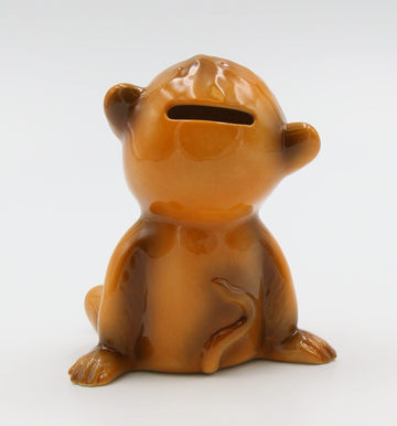 Cosmos Gifts 20913 Porcelain Monkey Piggy Bank 5' H