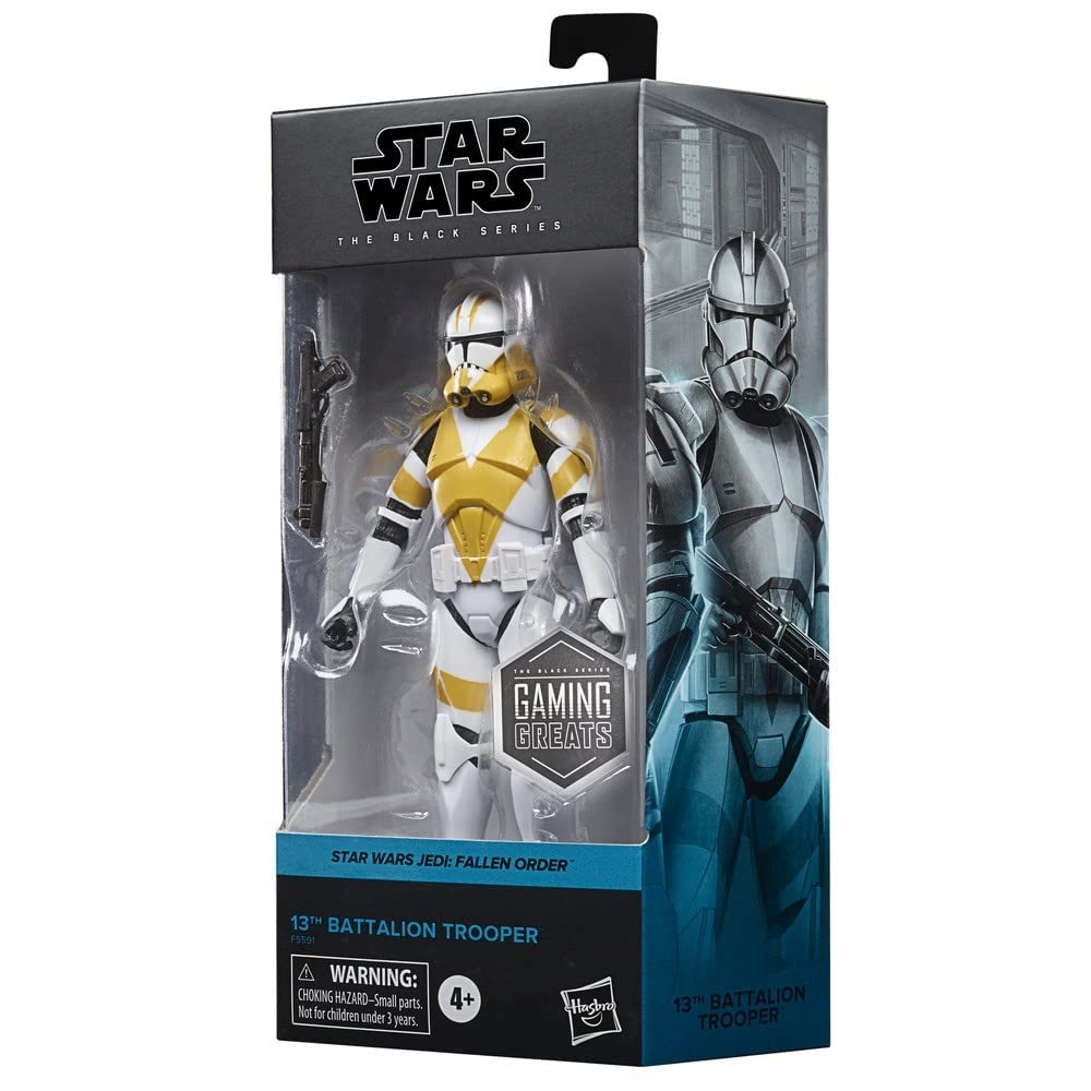 Last Level Star Wars Black Series BATALLON 13 Action Figure, Multicolor, Plastic, Model FF55915L0, Unique Size
