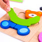 Skyfield Wooden Animal Puzzles For Toddlers 1 2 3 Years Old, Boys & Girls Educational Toys Gift With 4 Animal Patterns, Bright Vibrant Color Shapes, Customize Gift Box Ready