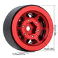 INJORA 1.0 Wheel Rims RC Metal Beadlock Wheels Rims for AX24 1/18 TRX4M All 1/24 Scale Axial SCX24 Deadbolt RC Crawler Car Upgra
