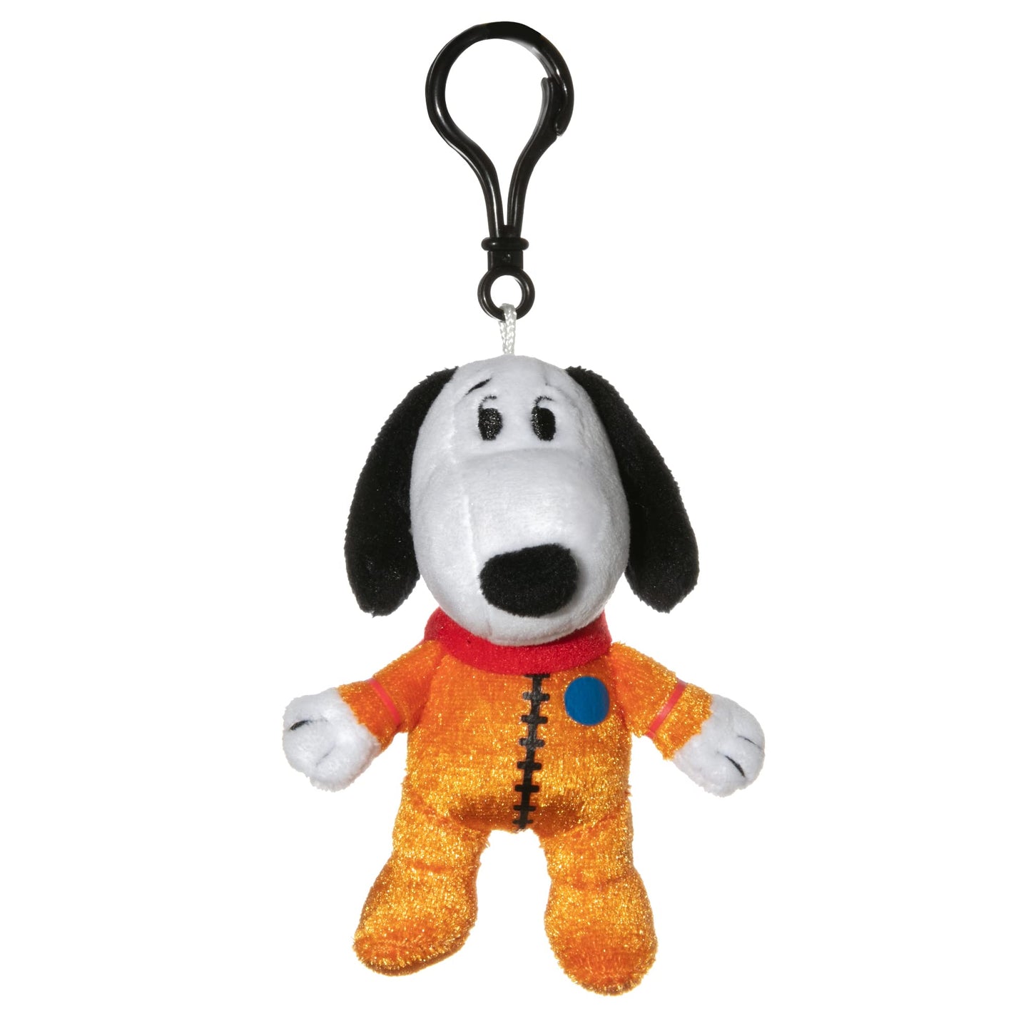 Snoopy In Space 4 Inch Plush Clip | Snoopy In Orange Astronaut Suit