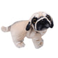 Yonlit Lifelike Pug Dog Stuffed Animal Animated Plush Puppy Toy Doll Super Realistic Dogs Act Like Real Excellent Gifts For Kids Birthday Party Dog Collection 9 Inches (Pug)