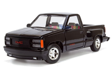 Motormax 1992 GMC Sierra GT Pickup Truck 1/24 Diecast Model Car Black 73204