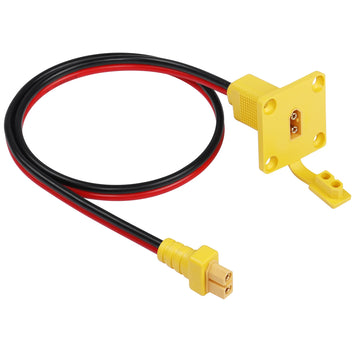 CERRXIAN 2ft 12AWG XT60 Male to Female Mount Panel Cable XT60 Male Plug with Mout Panel to Female Wire for RC Lipo Battery FPV D