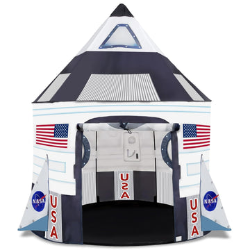 Artcreativity Kids Tent Indoor Pop Up Play Tent For Kids, Outer Space Party Decorations & Space Toys For Ages 4-12 Indoor & Outdoor Playhouse Tent, Spaceship Tent For Space Birthday Decoration
