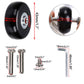 Ownmy 43Mm X 18Mm Luggage Suitcase Replacement Wheels, Rubber Swivel Caster Wheels Bearings Repair Kits, A Set Of 4