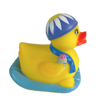 Ducky City 3' Pool Party Rubber Duck [Floats Upright] - Baby Safe Bathtub Bathing Toy