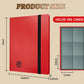 Fweel 9-Pocket Trading Card Binder  360 Side-Loading Pockets  Fixed Pages Card Album for Standard Size Cards - Red | Holder for Trading Cards  Business Cards  Sports Cards  Coupons