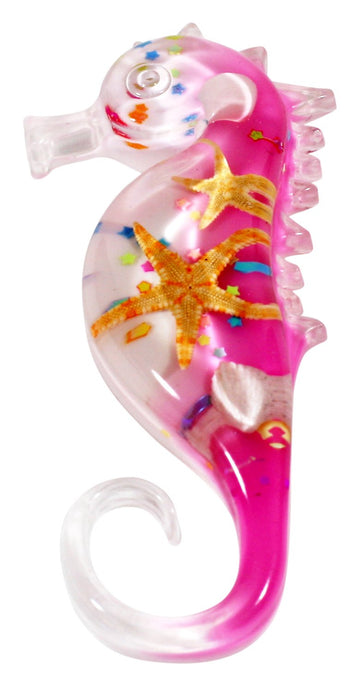 Realbug Mt334 Sea Horse Magnet With Starfish And Shells, Pink