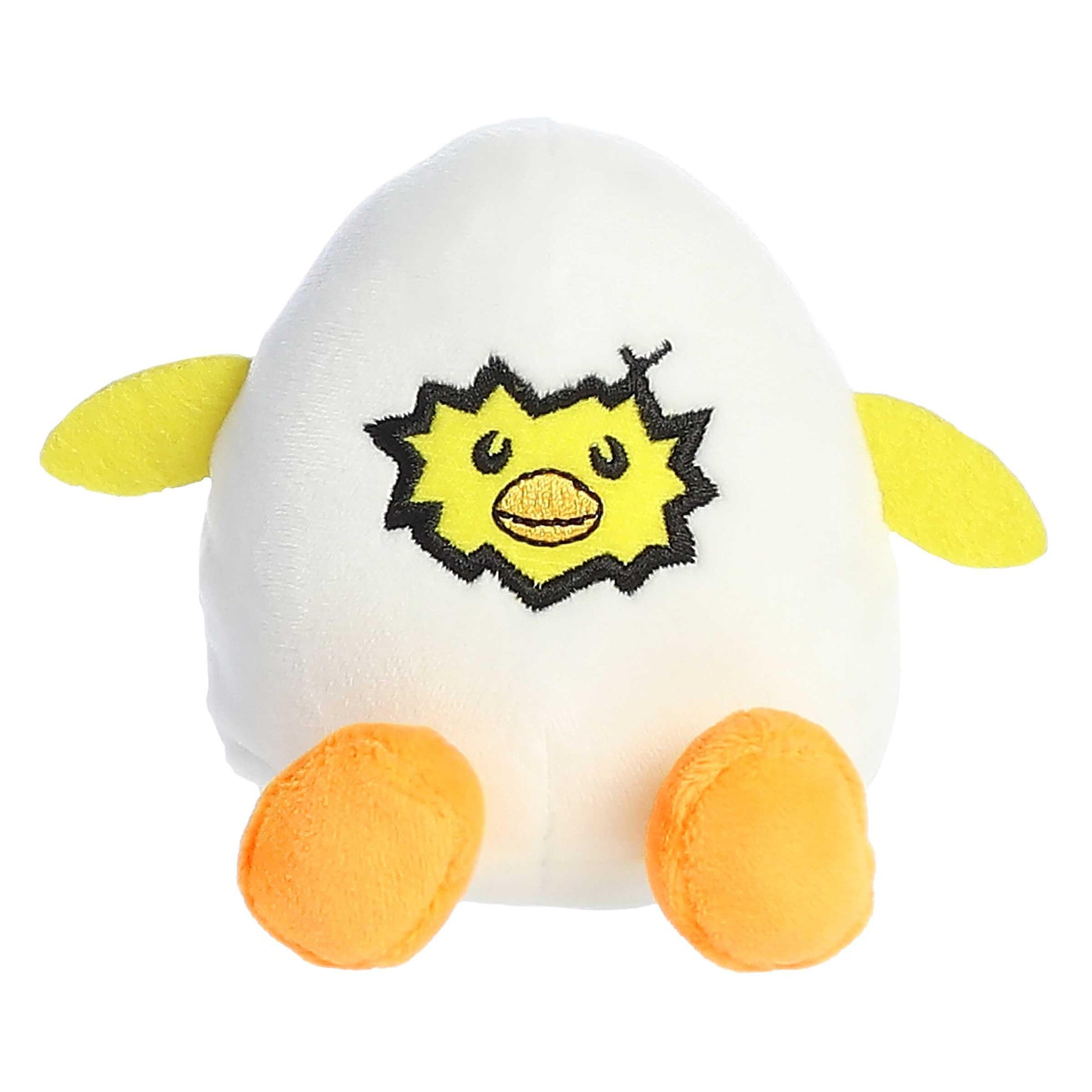Aurora Punny Eggspressions  Me Up Stuffed Animal - Humorous Wordplay - Playful Expression - Yellow 3.5 Inches