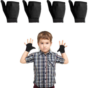 4Pcs Thumb Sucking Guard Gloves Kids Anti Thumb Sucking Glove Chewy Compression Thumb Sucking Stop Nail Biting Finger Biting Glo
