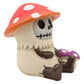 Ebros Gift 2.75' Tall Furrybones Kinoko The Fungi Toadstool Mushroom Collectible Figurine Skeleton Monster Mushrooms Hooded Costume Furry Bones Skeletons Statue