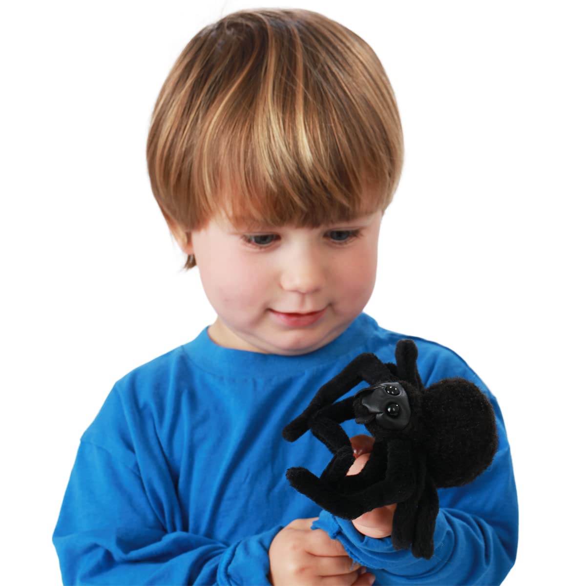 Folkmanis Mini Spider Finger Puppet, Black, 1 Ea