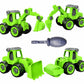 Toyzenzy Construction Vehicles Set, Pack Of 4, Assembling & Building Construction Trucks With 1 Screwdriver, Kids Building Vehic