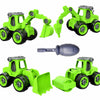 Toyzenzy Construction Vehicles Set, Pack Of 4, Assembling & Building Construction Trucks With 1 Screwdriver, Kids Building Vehic
