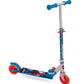 MONDO Toys 28687 Aluminium Scooter for Boys/Girls Spiderman Adjustable Handlebar 2 Wheels, Multicoloured, Standard Size