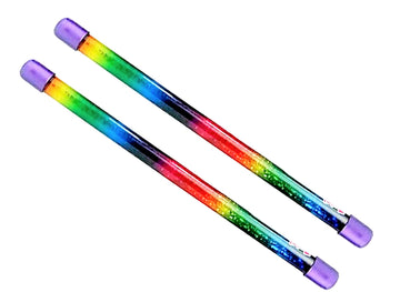 Ja-Ru Glitter Baton Wand (2 Units) Magic Fairy Rainbow Colors Wands Toys For Girls And Kids Princess Decorations Party Favors Tw