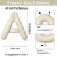 Biapian 40 Inch Letter A Balloons, Giant Cream A Foil Balloon, Big Single Alphabet A-Z Balloons, Beige Large Aluminum A Balloons