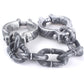 HAZOULEN Plastic Halloween Shackles on Chain for Handcuffs Costume Props Decoration