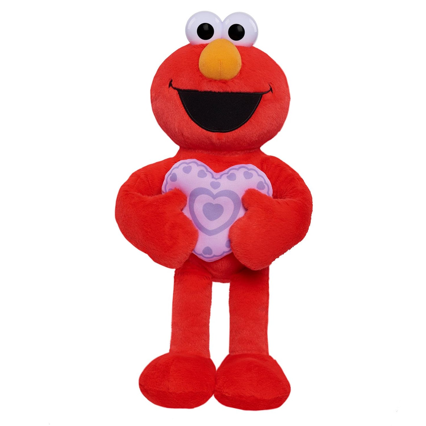 Just Play Sesame Street Sweet Love 15-Inch Large Plush Elmo Stuffed Animal, Red, Soft Plushie, Kids Toys For Ages 18 Month