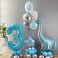Paticool 40 Inch Blue Number Balloon 3, Large Light Blue Number Foil Mylar Balloons For Birthday Party Celebration Decorations S
