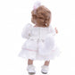 Cloveray Baby Doll  18 Inch Realistic Reborn Toddler Real Life Baby Dolls with White Lace Dress  Magnetic Cat Nose  Fluffy Paw Mitten & Tail  enhanced Collectible Gift for 3+ Year Old Girls