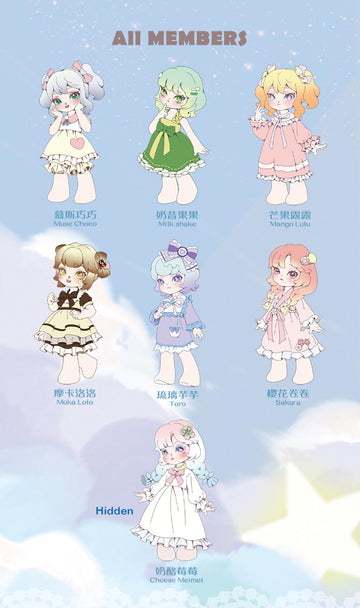 Bonnie Blind Box Doll Figures, 1/12 Bjd Doll Ob11 Size Action Figures, Movable Dolls With Doll Clothes Surprise Gift Toys (Starry Night Chapter,Single Box)