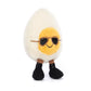 Jellycat Amuseables Boiled Egg Chic Stuffed Toy, Small 5.5 Inches | Food Plush | Fun Gift Idea