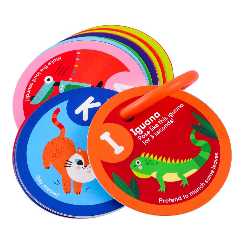 Mollybee Kids Toddler Action Cards The Play And Learn Alphabet - A Learning Letters Toddler Activity Game, Ages 2+,