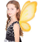 Nenmatte Fairy Girls Wings,Girls Butterfly Wing For Birhday Party,Sparkle Angel Wings Halloween Costume Dress Up For Kids Women (Yellow)
