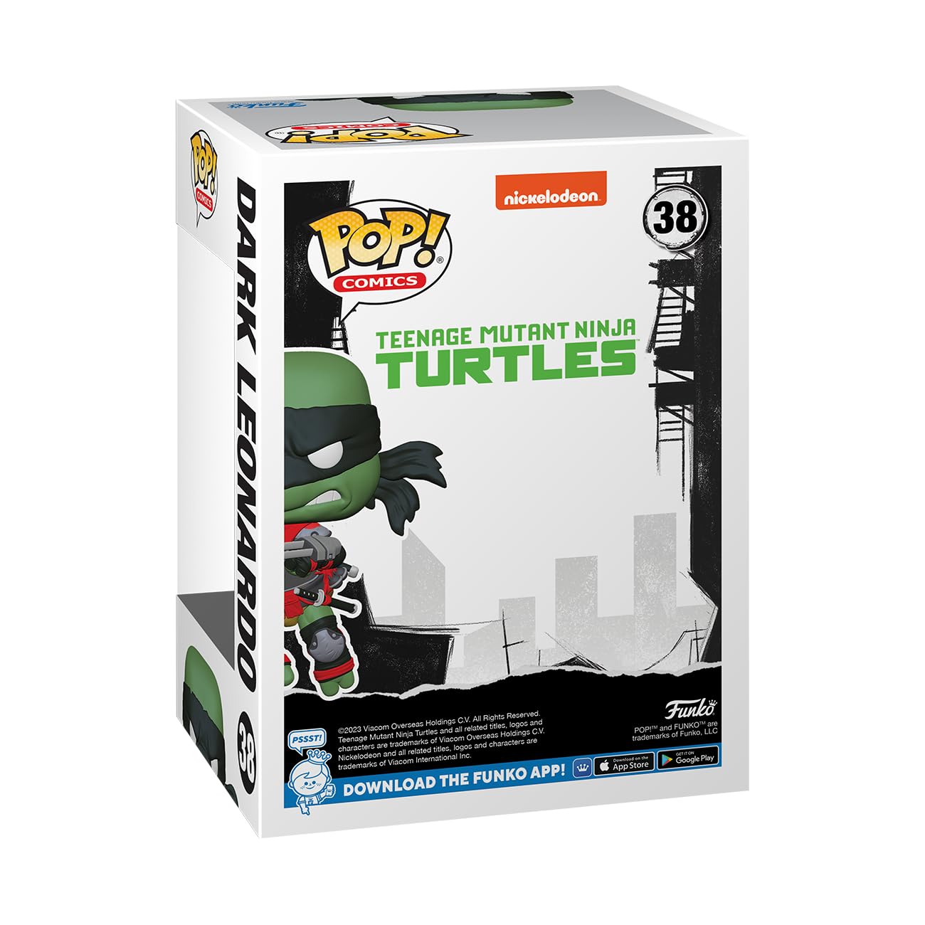 Pop! Comics: Teenage Mutant Ninja Turtles - Dark Leonardo Previews limited availability Vinyl Figure