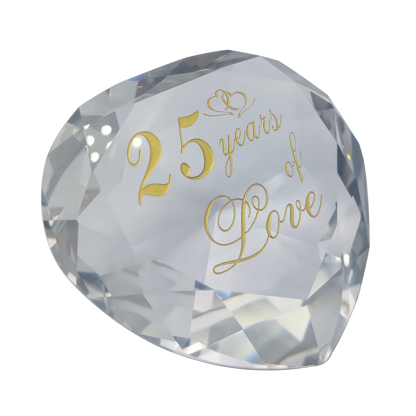 25Th Anniversary Crystal Gifts For Husband Wife Boyfriend Or Girlfriend, 25Th Wedding Anniversary Valentines Day Romantic Gifts 